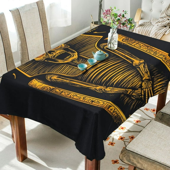 BZSMCE Square Tablecloth Design Mummy Pattern Pattern Tableclothes