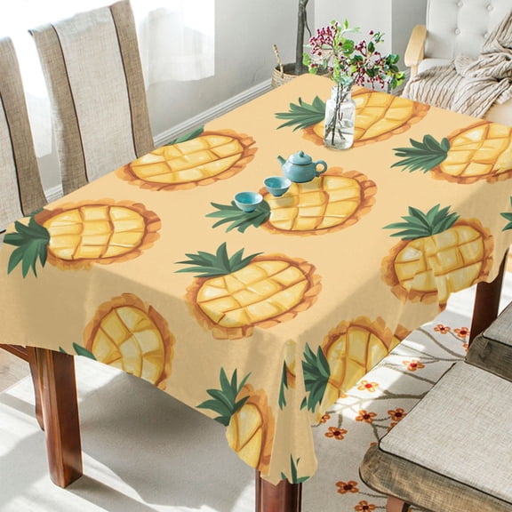 BZSMCE Square Tablecloth Design Pineapple Pattern Pattern Tableclothes