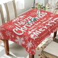 thumbnail image 1 of BZSMCE Square Tablecloth Design Snowtreen and Snowflak for Christmas Pattern Tableclothes, 1 of 9