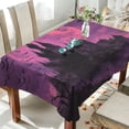 thumbnail image 1 of BZSMCE Square Tablecloth Dilapidated Castle Pattern Tableclothes, 1 of 9