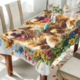 thumbnail image 1 of YAZAOO Square Tablecloth Dogs Running Among Butterflies Pattern Tableclothes, 1 of 9