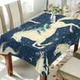 thumbnail image 1 of BZSMCE Square Tablecloth Dreamy Unicorns Pattern Tableclothes, 1 of 9