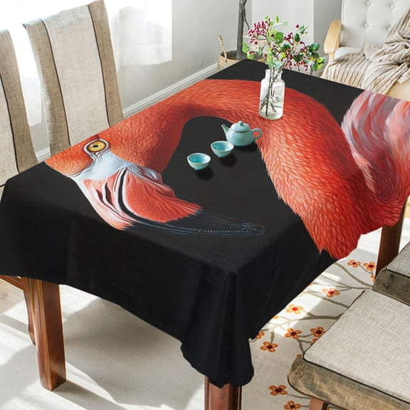 BZSMCE Square Tablecloth Flamingo Panting Pattern Tableclothes