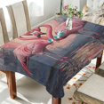 thumbnail image 1 of BZSMCE Square Tablecloth Flamingos Fall in Love Pattern Pattern Tableclothes, 1 of 9