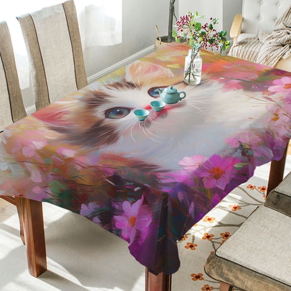 BZSMCE Square Tablecloth Floral Dreamer Pattern Tableclothes
