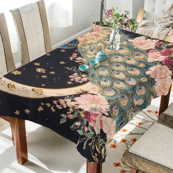 BZSMCE Square Tablecloth Floral Fancies Pattern Tableclothes