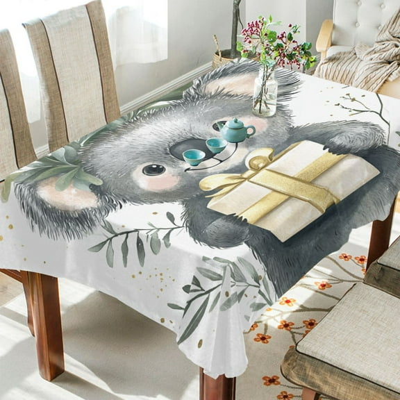 BZSMCE Square Tablecloth Gift Koala Pattern Tableclothes