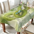 thumbnail image 1 of YAZAOO Square Tablecloth Kiwi Slices Fall Into Water Pattern Tableclothes, 1 of 9