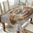 thumbnail image 1 of BZSMCE Square Tablecloth Latte Painting Pattern Tableclothes, 1 of 9