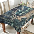 thumbnail image 1 of BZSMCE Square Tablecloth Moonlit Deer Retreat Pattern Tableclothes, 1 of 9