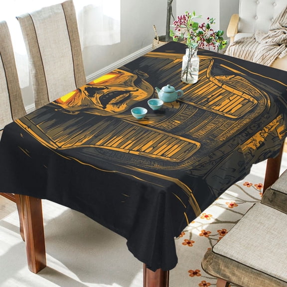 BZSMCE Square Tablecloth Mummy Pattern Pattern Tableclothes