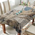 thumbnail image 1 of BZSMCE Square Tablecloth Natural Rocky Coast Pattern Tableclothes, 1 of 9