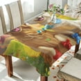 thumbnail image 1 of BZSMCE Square Tablecloth Paws on The Yellow Brick Road Pattern Tableclothes, 1 of 9