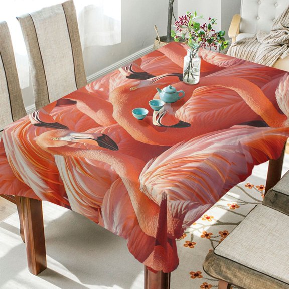 BZSMCE Square Tablecloth Pink Elegance Pattern Tableclothes