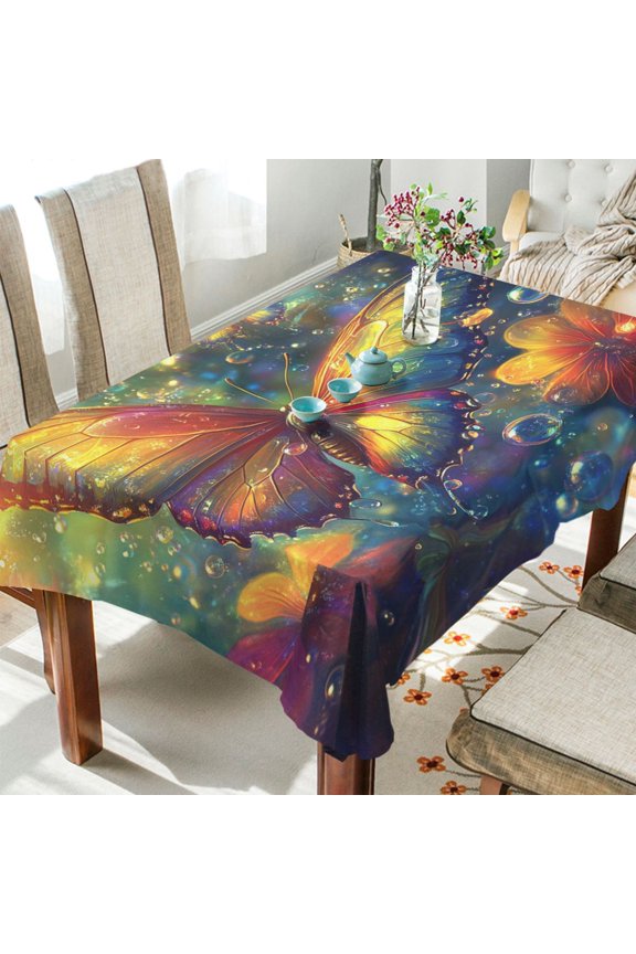 Square Tablecloth Radiant Reflections Pattern Tableclothes