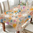 thumbnail image 1 of BZSMCE Square Tablecloth Rainbow Dream Pattern Tableclothes, 1 of 9