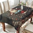 thumbnail image 1 of BZSMCE Square Tablecloth Santa Claus with Gift Box Pattern Tableclothes, 1 of 9