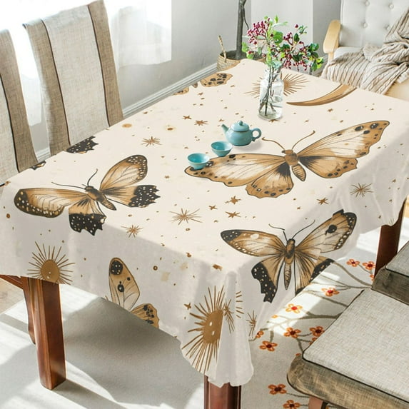 BZSMCE Square Tablecloth Simple Butterfly Pattern Pattern Tableclothes