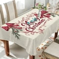 thumbnail image 1 of BZSMCE Square Tablecloth Simple Christmas Bowknot Pattern Tableclothes, 1 of 9