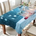thumbnail image 1 of BZSMCE Square Tablecloth Snow Candle Pattern Pattern Tableclothes, 1 of 9