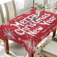 thumbnail image 1 of BZSMCE Square Tablecloth Snowtreen and Snowflak for Christmas Pattern Tableclothes, 1 of 9
