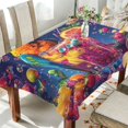 thumbnail image 1 of BZSMCE Square Tablecloth Tropical Paradise Parrot Pattern Tableclothes, 1 of 9