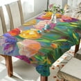 thumbnail image 1 of BZSMCE Square Tablecloth Tulip Symphony Pattern Tableclothes, 1 of 9