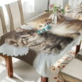 thumbnail image 1 of BZSMCE Square Tablecloth Two Cute Cats with Wings Pattern Tableclothes, 1 of 9