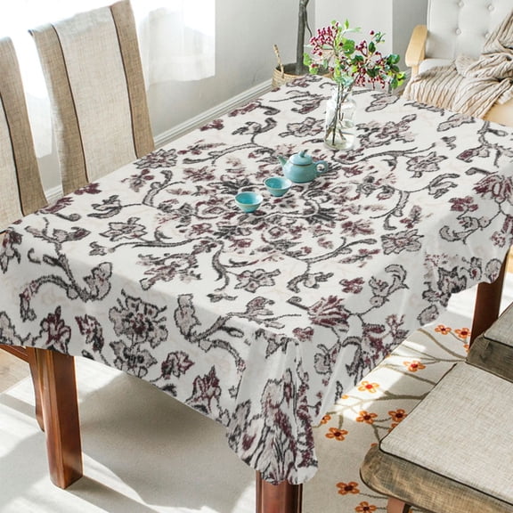 BZSMCE Square Tablecloth Vintage Vine Medley Pattern Tableclothes