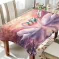 thumbnail image 1 of YAZAOO Square Tablecloth White Swans Pattern Tableclothes, 1 of 9