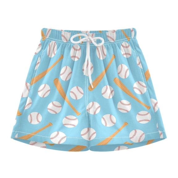 BZSMCE Swim Shorts Baseball Bat Pattern For Quick-Dry Shorts With Anti-Chafe Liner