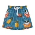BZSMCE Swim Shorts Blue Shark Pineapple Pattern For Quick-Dry Shorts ...