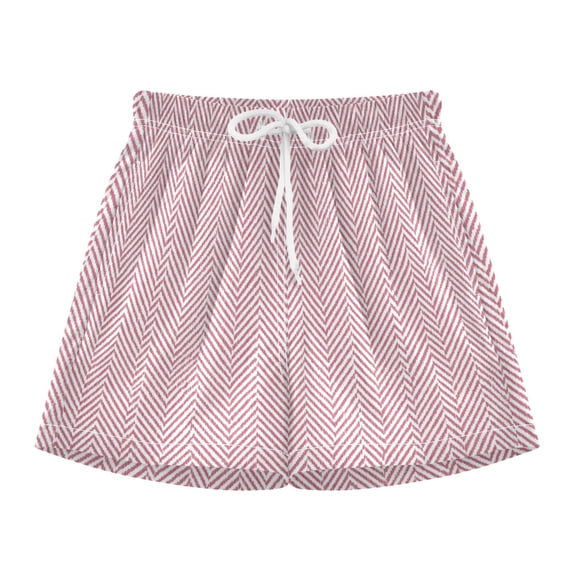 BZSMCE Swim Shorts Blush Herringbone For Quick-Dry Shorts With Anti-Chafe Liner