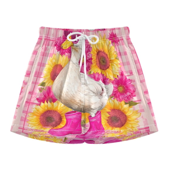 BZSMCE Swim Shorts Duck For Quick-Dry Shorts With Anti-Chafe Liner