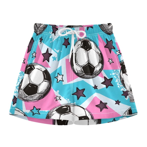 BZSMCE Swim Shorts Hand Drawn Baseball For Quick-Dry Shorts With Anti-Chafe Liner