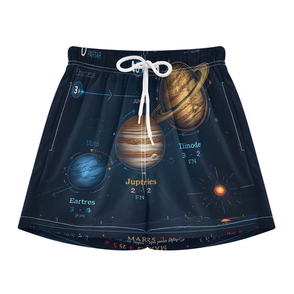 BZSMCE Swim Shorts Three Plant For Quick-Dry Shorts With Anti-Chafe Liner
