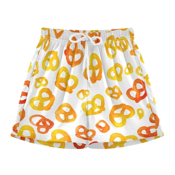 BZSMCE Swim Shorts Watercolor Bread Pattern For Quick-Dry Shorts With Anti-Chafe Liner