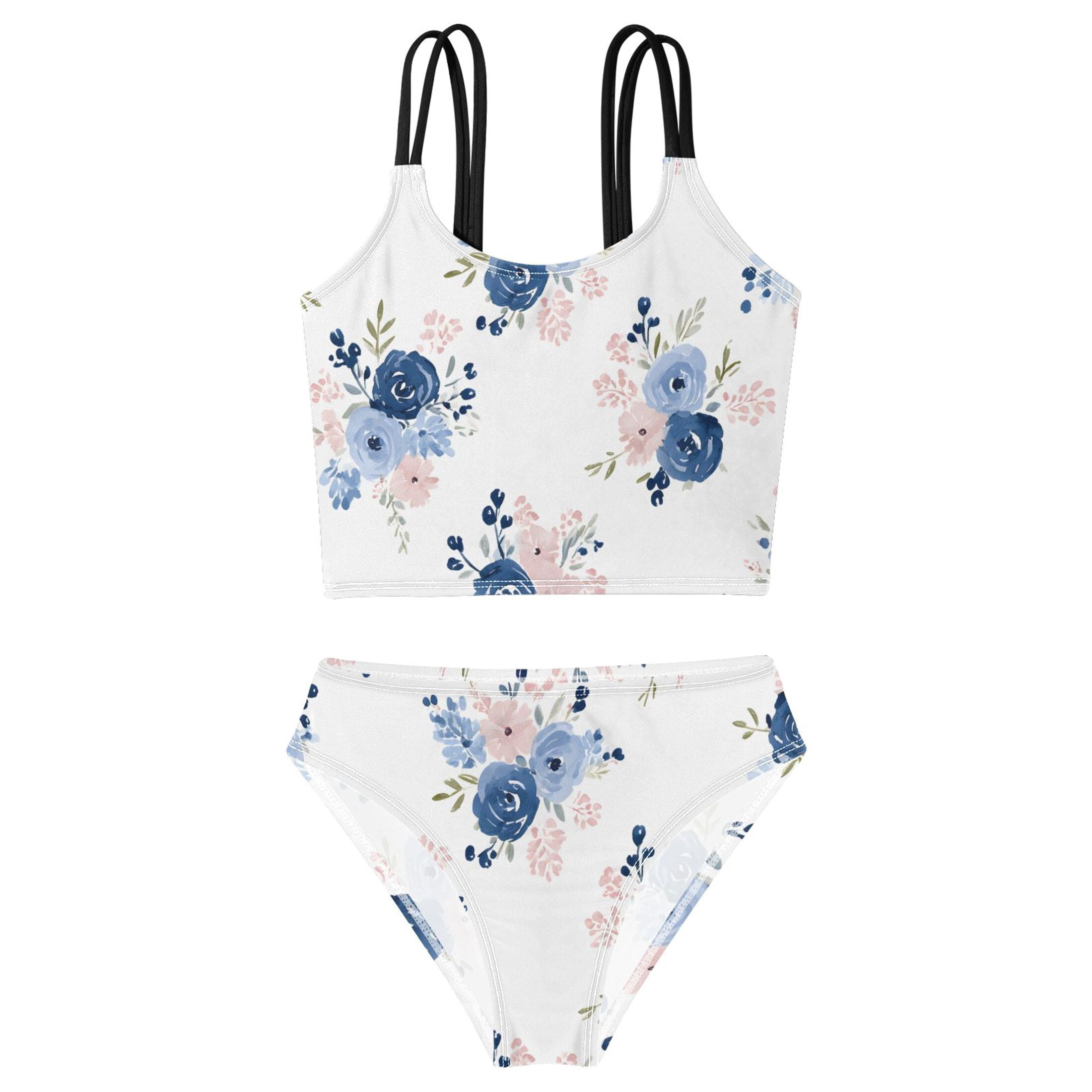 BZSMCE Swimsuit 2-Piece Tank Swimming Wear Quick Dry Bathing Suit ...