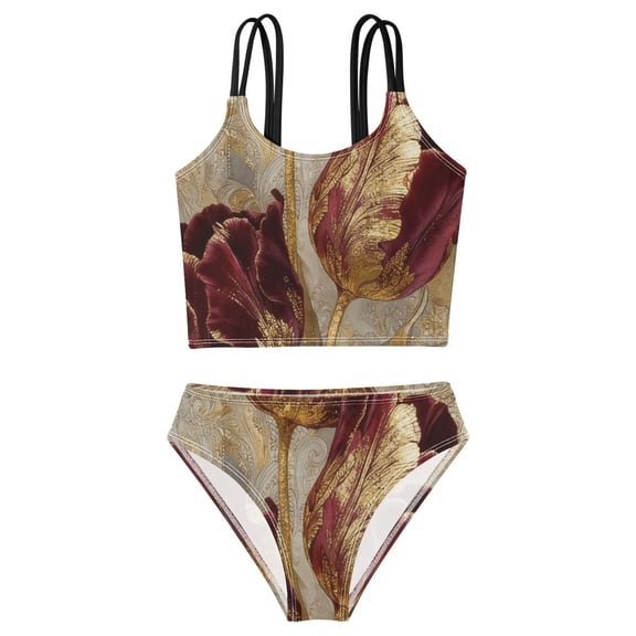 BZSMCE Swimsuit 2-Piece Tank Swimming Wear Quick Dry Bathing Suit-豆绘ai_图片编辑器_15904583 Printed