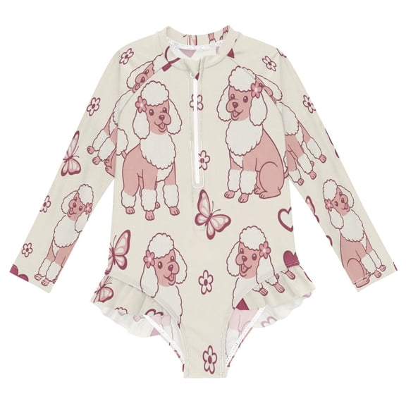 BZSMCE Swimwear We (96) For Long Sleeve One-Piece Swimsuit UPF 50 And UV Protection Quick Dry Chlorine Resistantwe (96) Pattern