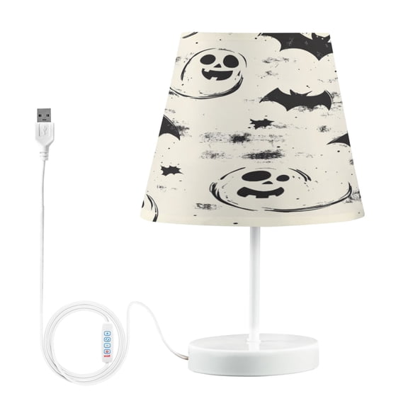 BZSMCE Table Lamp Creative Adorable Ghosts Bats Silhouettes Simple Pattern Night Light