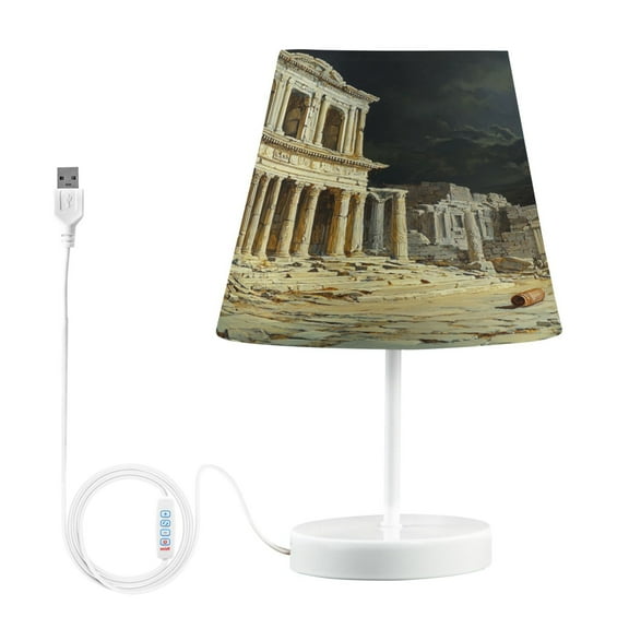 BZSMCE Table Lamp Creative Ancientd Relic under Night Painting Simple Pattern Night Light