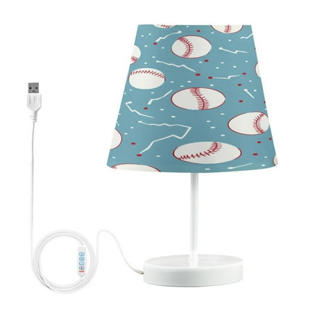 BZSMCE Table Lamp Creative Baseball Blitz Pattern Simple Pattern Night Light