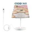 thumbnail image 1 of BZSMCE Table Lamp Creative Bear Sleeping Simple Pattern Night Light, 1 of 8