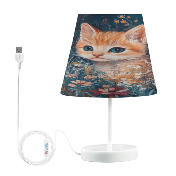 YAZAOO Table Lamp Creative Blooming Innocence Pattern Simple Pattern Night Light