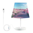thumbnail image 1 of BZSMCE Table Lamp Creative Blooming Pink Rose Garden Simple Pattern Night Light, 1 of 8
