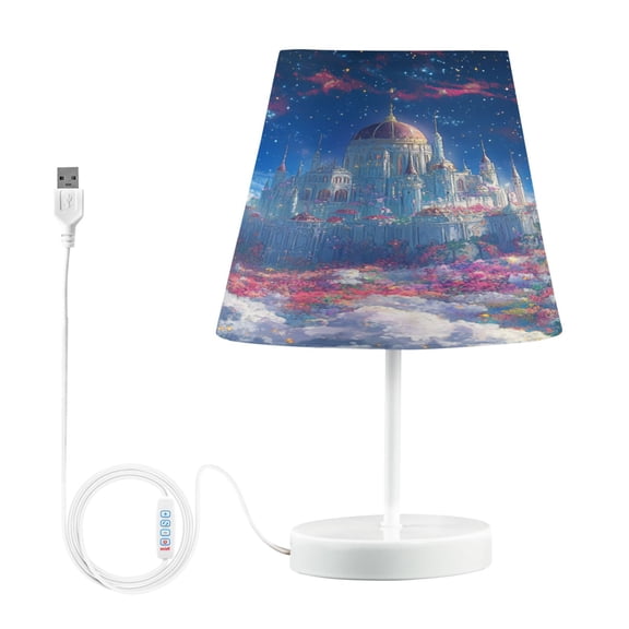 YAZAOO Table Lamp Creative Blossoming Paradise Pattern Simple Pattern Night Light