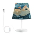 thumbnail image 1 of BZSMCE Table Lamp Creative Bubbly Kitten Swim Pattern Simple Pattern Night Light, 1 of 8