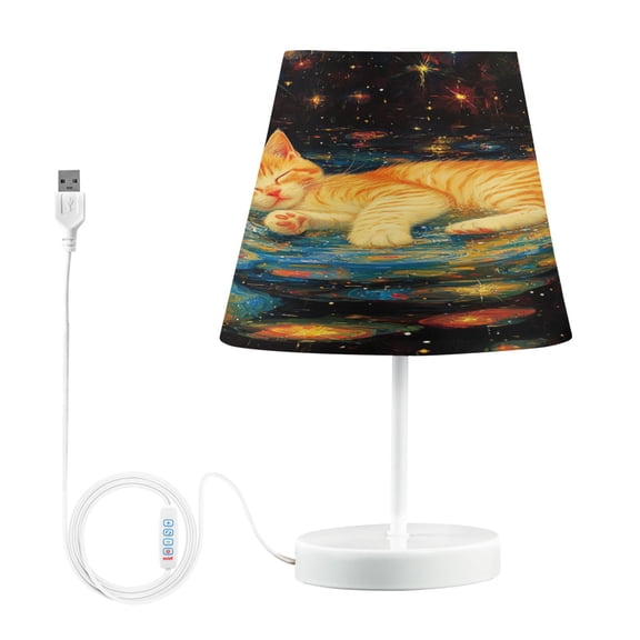 YAZAOO Table Lamp Creative Bunny's Colorful Harvest Pattern Simple Pattern Night Light