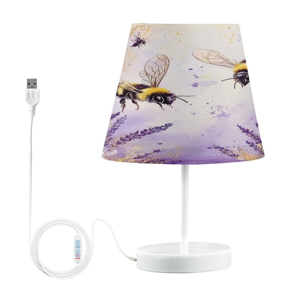 BZSMCE Table Lamp Creative Buzzing in Bloom Pattern Simple Pattern Night Light